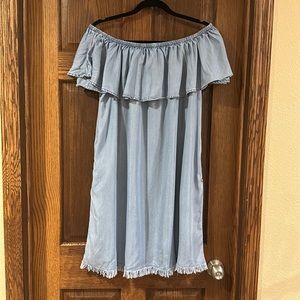 BeachLunchLounge Tova Ruffle Off the Shoulder dress